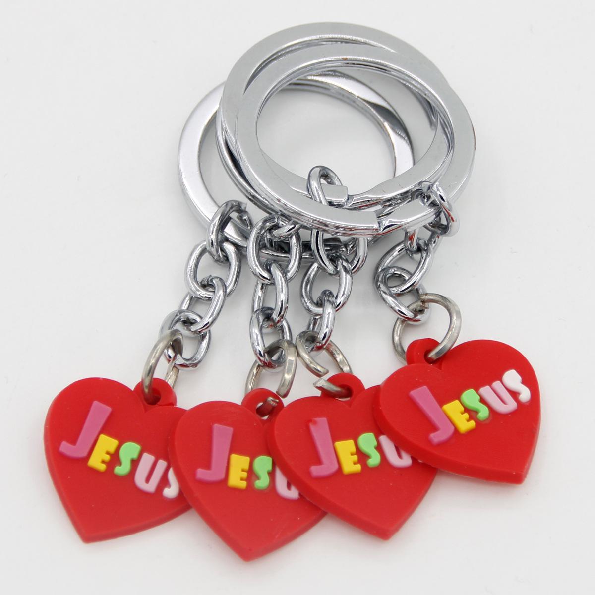 Eco-friendly PVC Heart Keychain Pendant: Creative Couple s Cartoon Gift Keyring 11 cm
