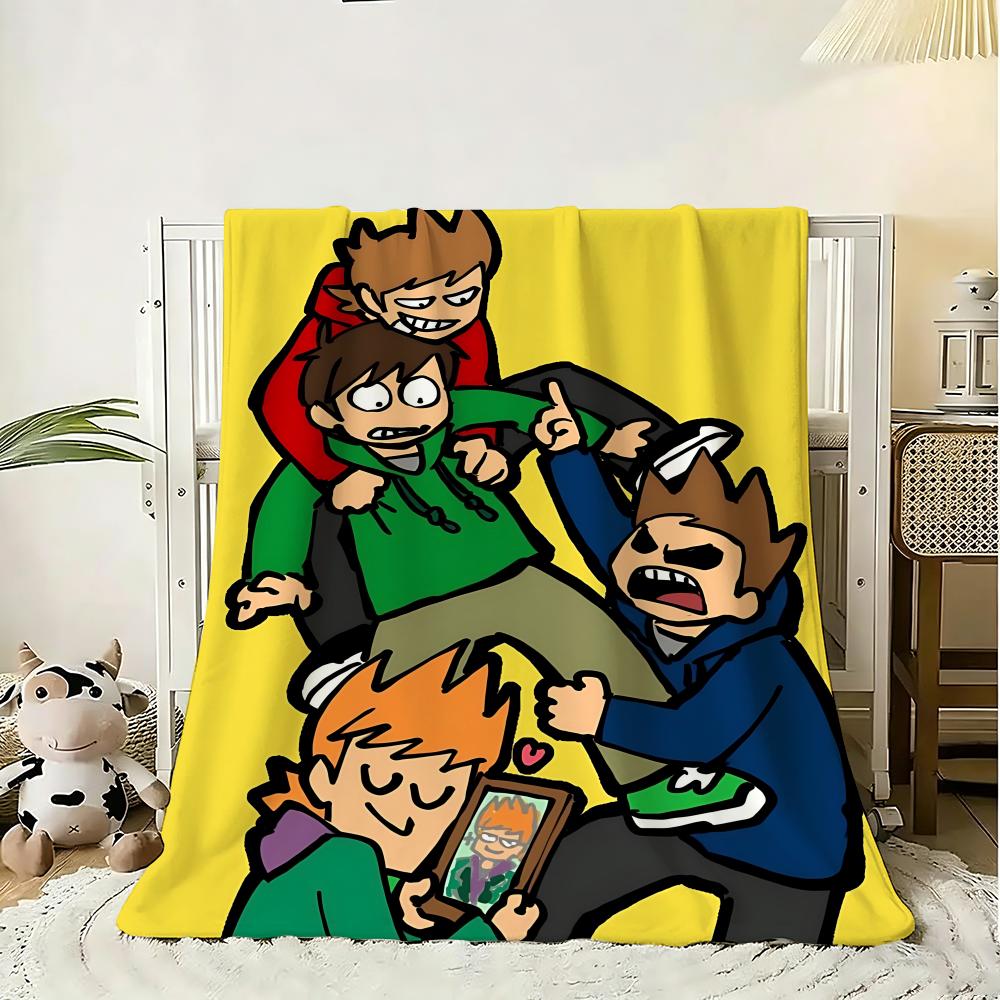 Classic Games Eddsworld Throw 240g Flannel Blanket Lightweight Soft Skin-friendly Summer Thin Throw Blanket 75x90cm