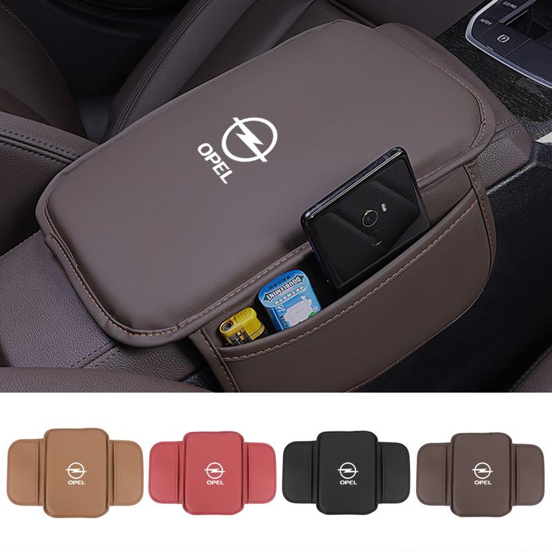 Tappetini in Pelle per Vano Bracciolo Auto Copertura Console Centrale Auto Per Opel Corsa D Astra G H J K F Mokka C Zafira B Antara Corsa Accessori