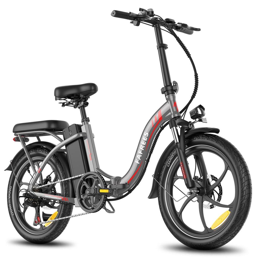 FAFREES F20+ All-Terrain Folding Electric Bicycle 20×3.0 Fat Tires 250W Motor 36V20Ah Battery City Commuting E-Bike For Adult