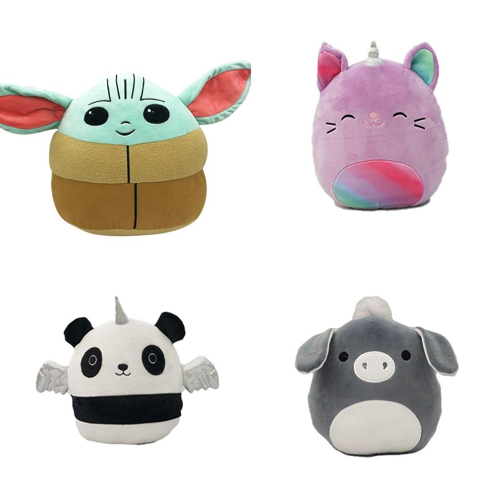 Jucărie de pluș Squishmallow Hamburger Delicios de Moale, Perna Mare Pentru Copii și Adulți