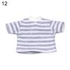 Ob11 Doll Clothes Striped Tops T-shirt Shorts Socks Suit Knitted Sweatshirt For Mini 1/12 Doll Cute Surprise Face Boy Girl Gift
