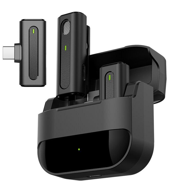 

Беспроводной микрофон Петличный микрофон Шумоподавление Прямой эфир Интервью Запись на мобильный телефон для iPhone Зарядка Type C TYPE-C