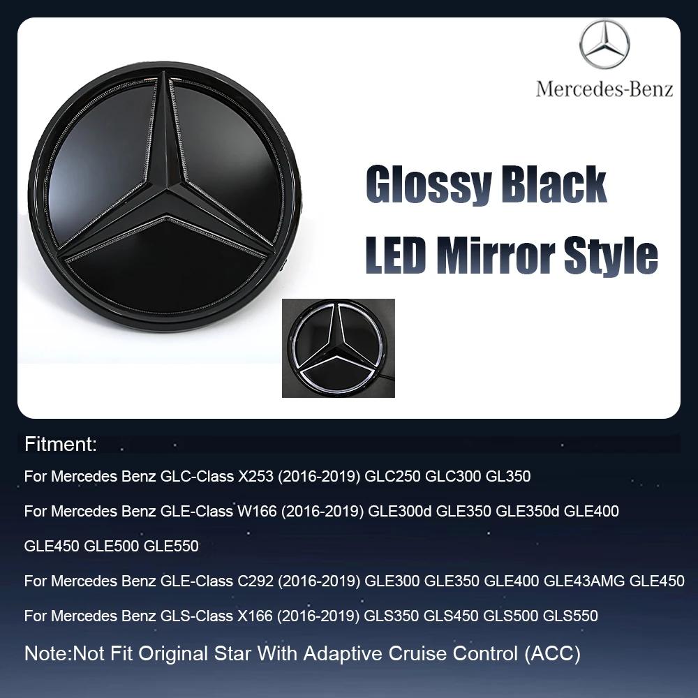 For Mercedes Benz  Front Grill Mirror Emblem 3D Star Chrome Logo X253 W166 C292 X166 2016-2019