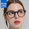 Black Glass Clear Lens Glasses Tr B098