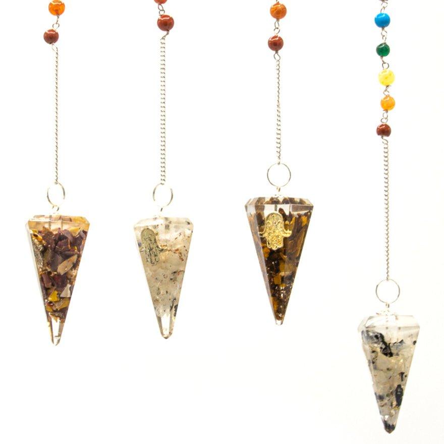 Orgonite Pendulum Chakra Hamsa