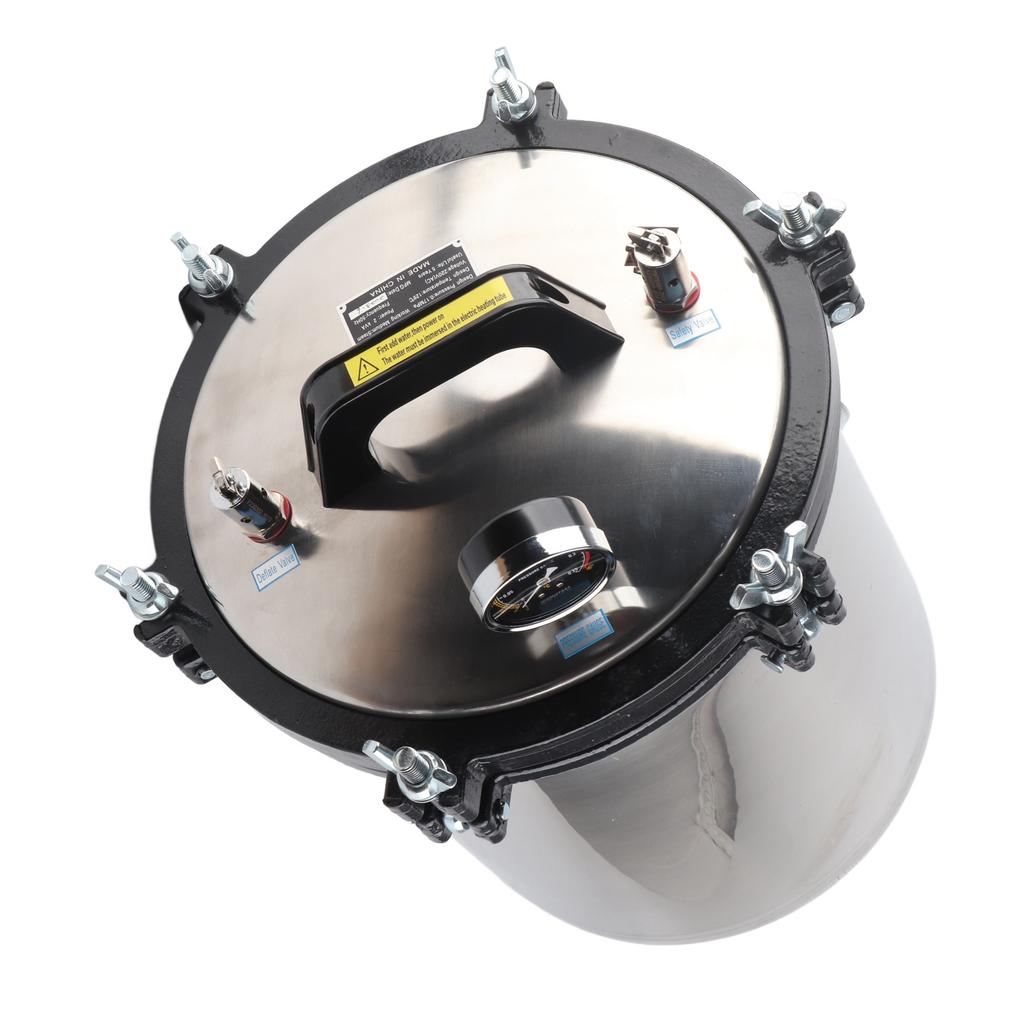 Steam Autoclave Portable High Temperature Pressure Pot Stainless Steel Machine 18L