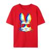 Best Selling Fashion New Bunny Trippy Vaporwave Easter Techno Rave Edm Music Party Oversized T-shirt Designer Clothing for Me