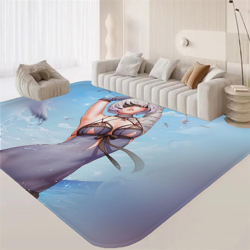 Sexy Girls Anime Floor Mat Kids Room Bedroom Decoration Balcony Anti-Slip Doormat Living Room Welcome Rug