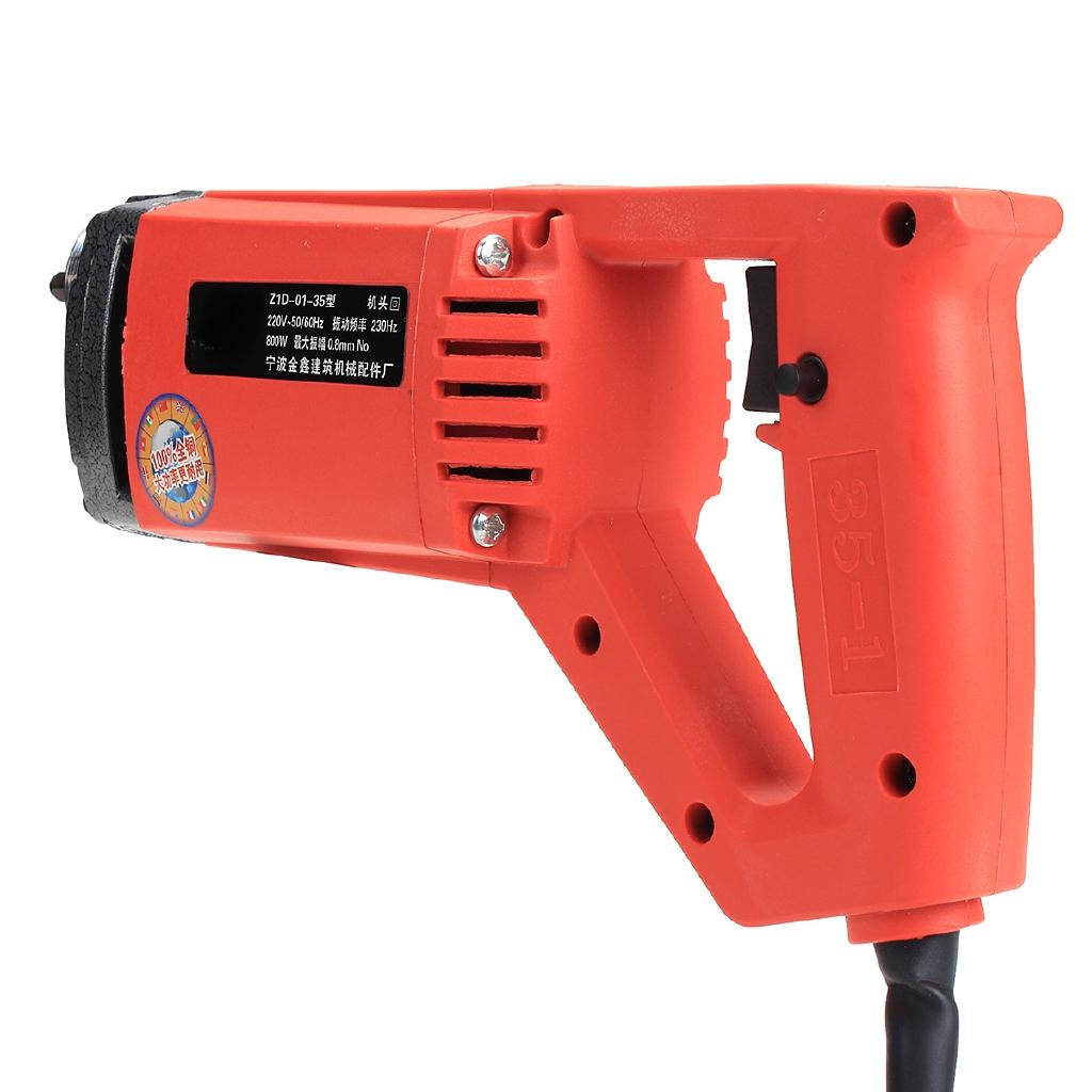 220V 5000 VPM Concrete Vibrators Electric Cement Soil Mixer with Stick 3/4 HP- Heavy Remove Air Bubbles & Level 800W/1200W