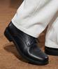 Firenze Atelier [Second.A Light] Standard Round-Toe Derby Shoes Sl22 [Matt Black]