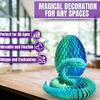 1 zestaw 3D drukowanych figurek jajek węża ruchome stawy figurka skorupki jajka węża zabawka fidget jajko węża z ruchomym wężem wewnątrz dekoracja pulpitu