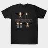 Men Black Print T-shirt Spn No-Cut Transfer Paper Print Cotton Tshirt