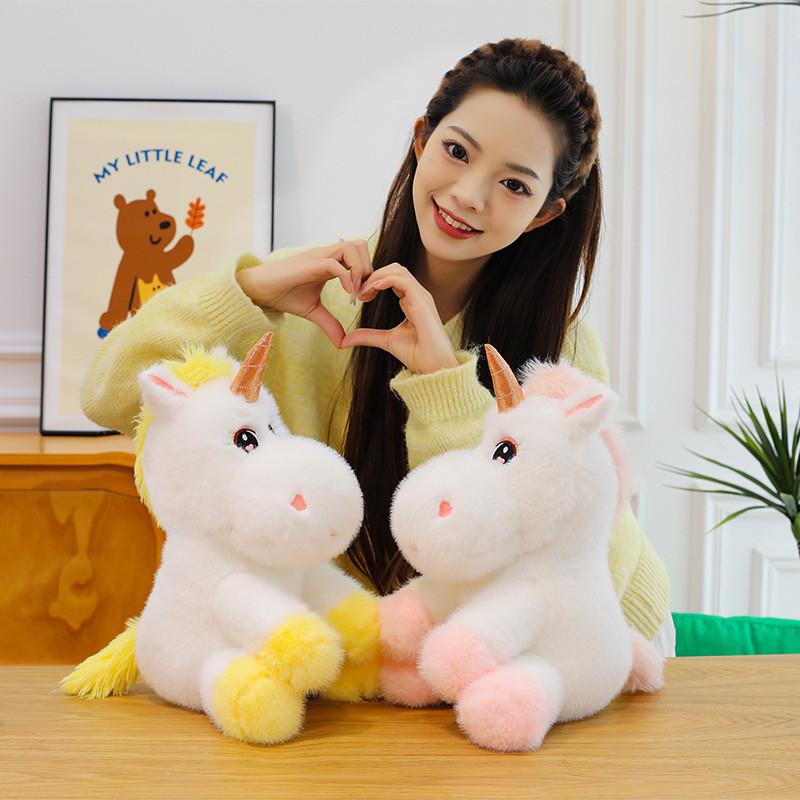 Plush Toy Unicorn Animal Stuffed Doll Cartoon Bedroom Decoration Gifts Kids