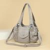 Women's Soft Leather Shoulder Bag Large Capacity Tote Bag Middle-aged Mother Crossbody Bag