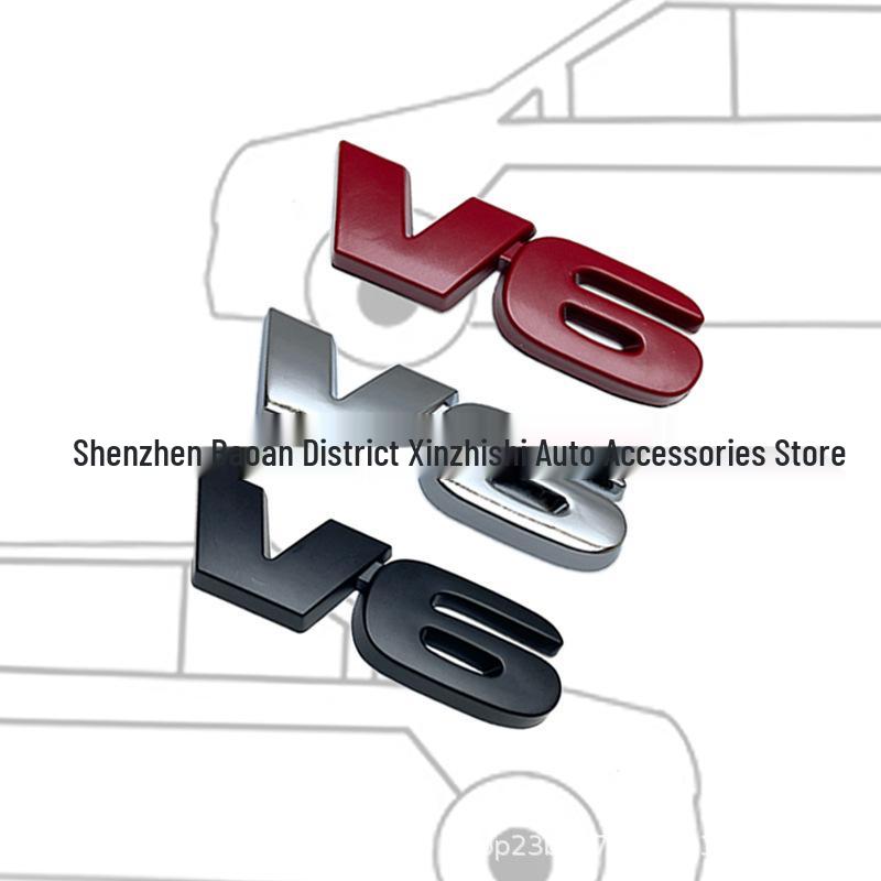 V6 Car Logo Sticker for Toyota Tundra TRD PRD SR5 Modified Rear Tail and Body