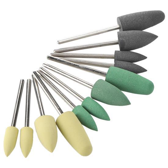 Kit 8 Frese Per Lucidatura Acrilica – Base In Resina Per Trapano E Lucidatrice Rotativa