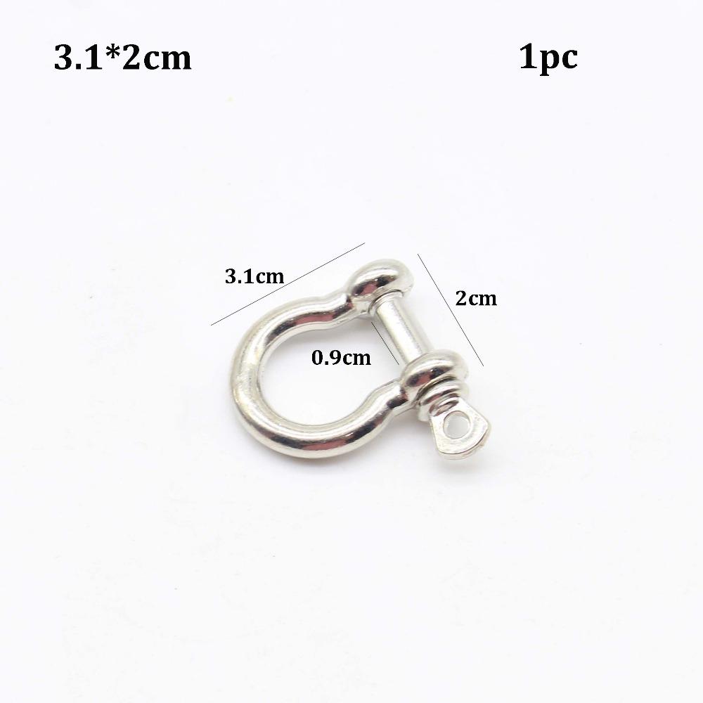 Zinc Alloy Rope Paracord Buckle Survival Bracelets O-Shaped Shackle  Outdoor Accessories