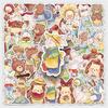 50 Artistic Forest-Style Cartoon Graffiti Stickers for Albums, Backpacks, Cars, and Cameras