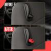 2PCS Car Adjustment Rods Seat Release Lever Knob Latch Handle Side Red Black Aluminum Alloy For Ford Mustang 2005 2006-2014