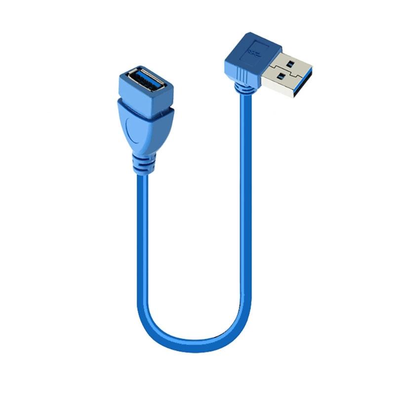 

90 Degree Fast Speed USB 3.0 Extension Cable A Male to A Female 5Gbps Data Transfer Cable for Mouse, Keyboards and More