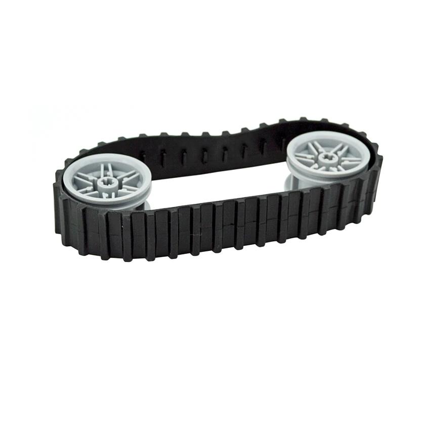 Technical Parts Building Blocks Link Chain Tank Belt Track Wheels Truck Car Gear MOC Bulk Brick Toys 3711 3873 88323 57519 4185