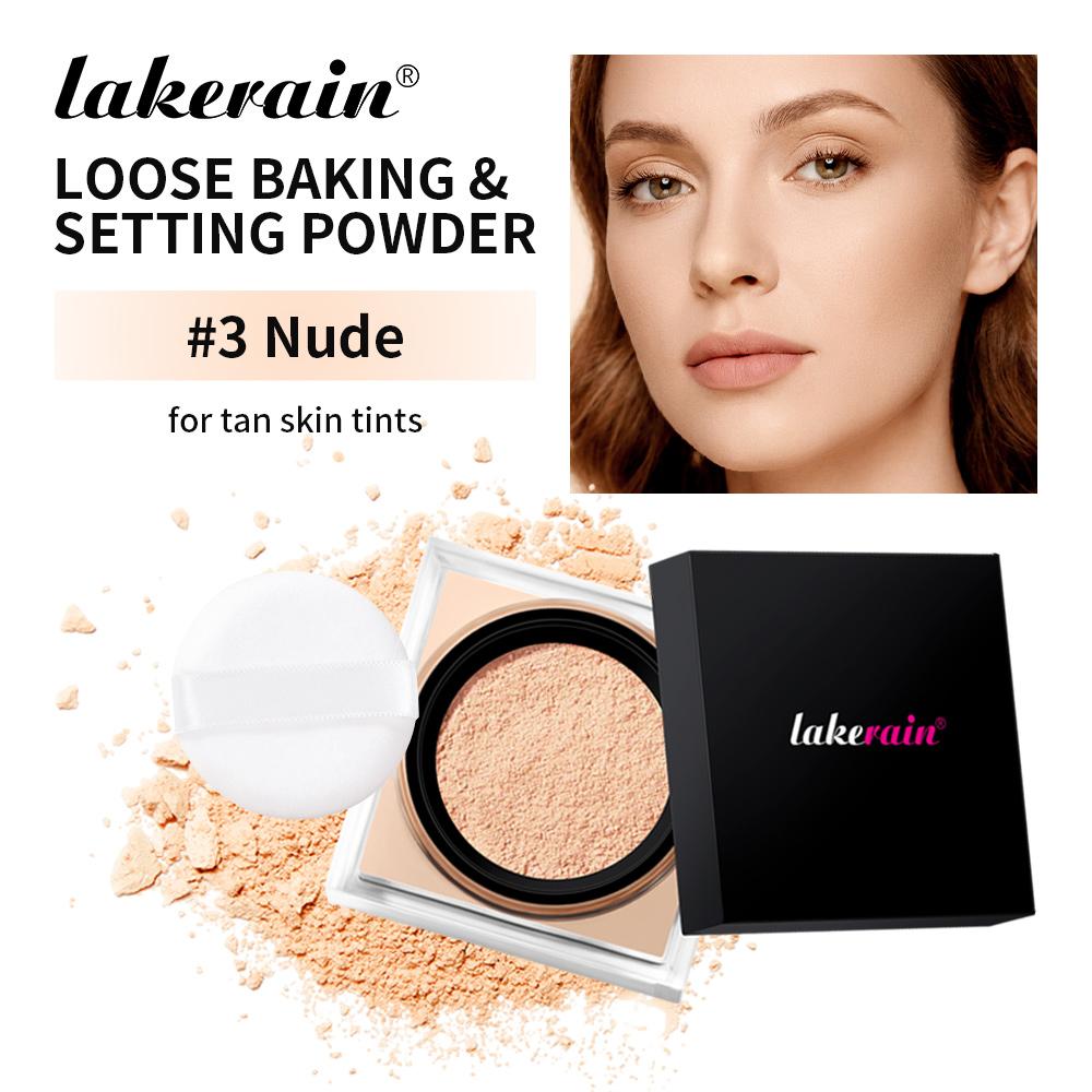 Xiaomi Loose Baking&Setting Powder and Puff Long Lasting Waterproof Oil Control Matte Setting Powder Natural Brightening Face Cosmetics