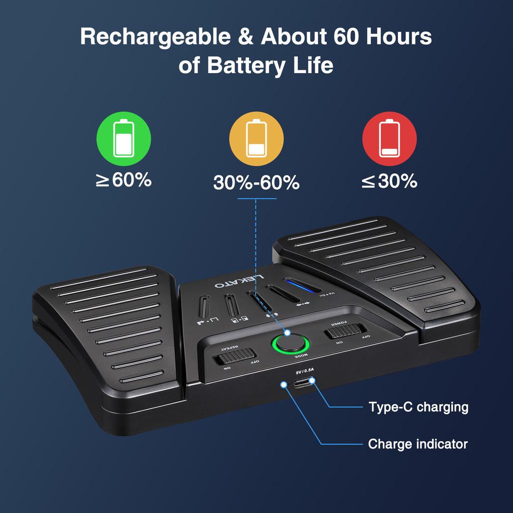 Multifunction Bluetooth Foot Page Turner Phone IPad Tablets Rechargeable Instruments App Controller Wireless Page Turner Pedal