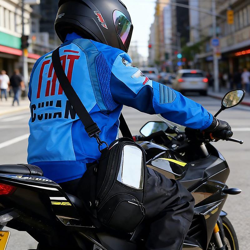 Magnetic Waterproof Motorcycle Tank Bag: Large-Capacity, Wear-Resistant, with Phone Navigation Holder
