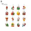 16Pcs Christmas Tree Hangers Xmas Style Easy To Hang Create Atmosphere Festive Santa Claus Decorations Pendant