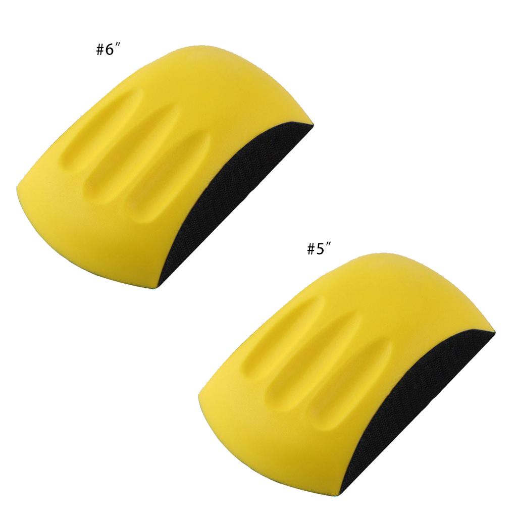 Hand Sanding Block PU Hand Grinding Block for Hook & Loop Sandpaper Sanding Disc