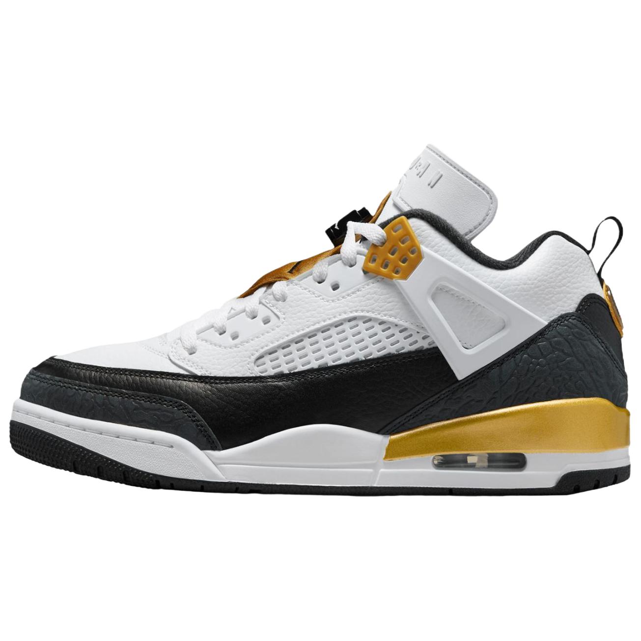 Air Jordan Spizike Low DMP Unisex Sneakers White Metallic-Gold Black FQ1759-108 41