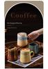 Retro Ceramic Coffee Mug - Large Capacity Coarse Pottery Water and Beer Cup, Light Luxury Design for Home or Office Use