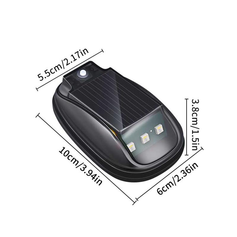 Luce Stroboscopica RGB per Tetto Auto Solare, Luci Solari per Cabina per Camion, Luci Segnalazione LED per Tetto Senza Fili Senza Foratura