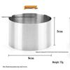 Stainless Steel Seamless Round Mousse and Cake Mold Set – Four-Piece Baking and Jelly Shaping Tools
