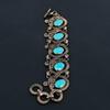 Amazing Blue Chalcedony Gemstone Handmade Pure Copper Wire Wrapped Bracelet Jewelry