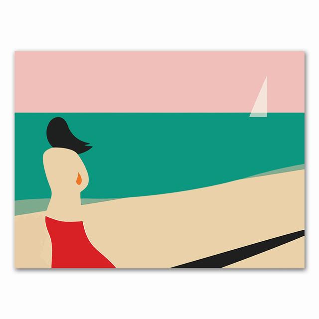 

Швеция Дания путешествия винтажный плакат настенная живопись на холсте скандинавские картины и принты домашний декор для гостиной без рамки 21*30cm