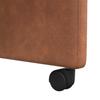 Dining Chairs with Casters 2 pcs Brown 58 x 67 x 97 cm