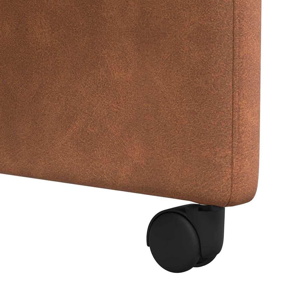 Dining Chairs with Casters 2 pcs Brown 58 x 67 x 97 cm