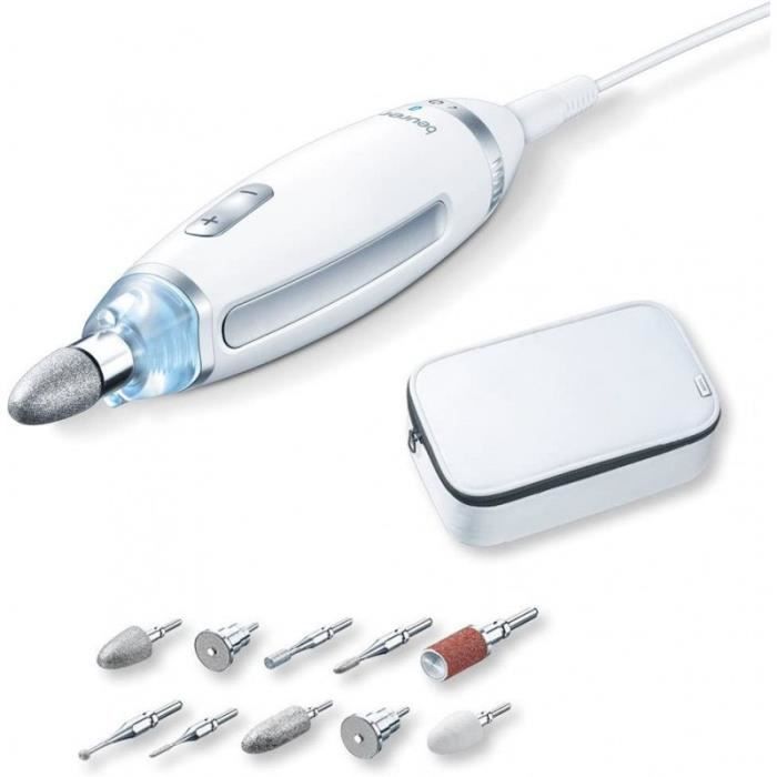 BEURER MP 62 - Kit manucure-pédicure électrique pour les soins des ongles - Vitesse réglable