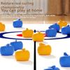 New Family Fun Board Games For Kids & Adults: Tabletop Curling Game With 8-16 Rollers & Shuffleboard Pucks Toys