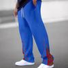 Men's Casual Pants New Sports Buttoned Colour Block Trousers Stylish