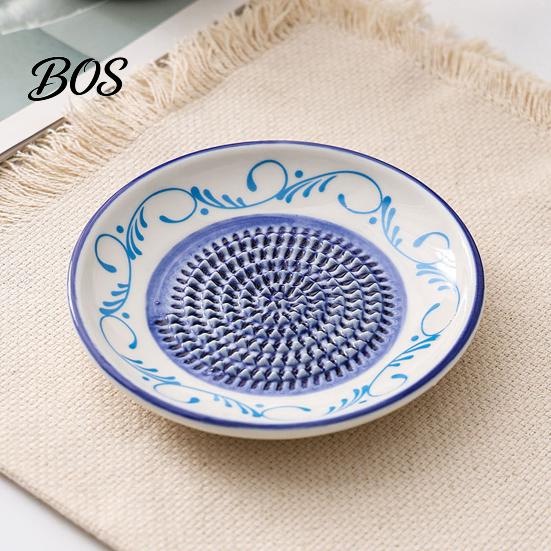 Tarka do czosnku Ceramiczna tarka do imbiru, Ręczna płyta do mielenia puree, Wielofunkcyjny tłuczek kuchenny Miska na owoce