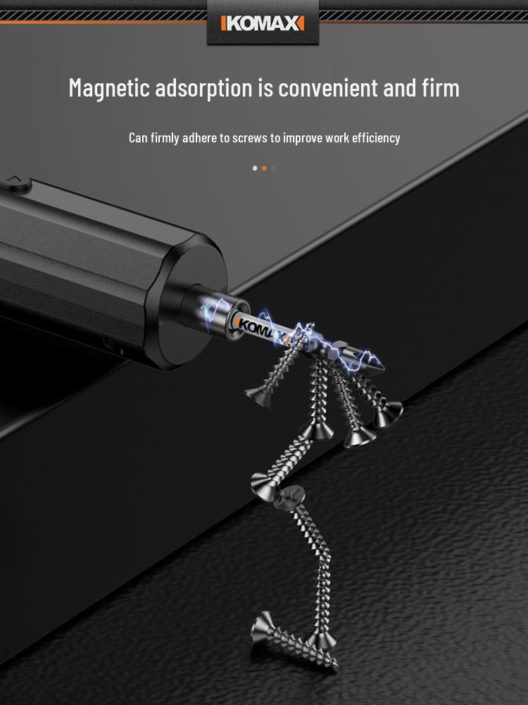 Tungsten Steel Magnetic Ring Electric Screwdriver Set with High Hardness, Non-slip, and Phillips Bits