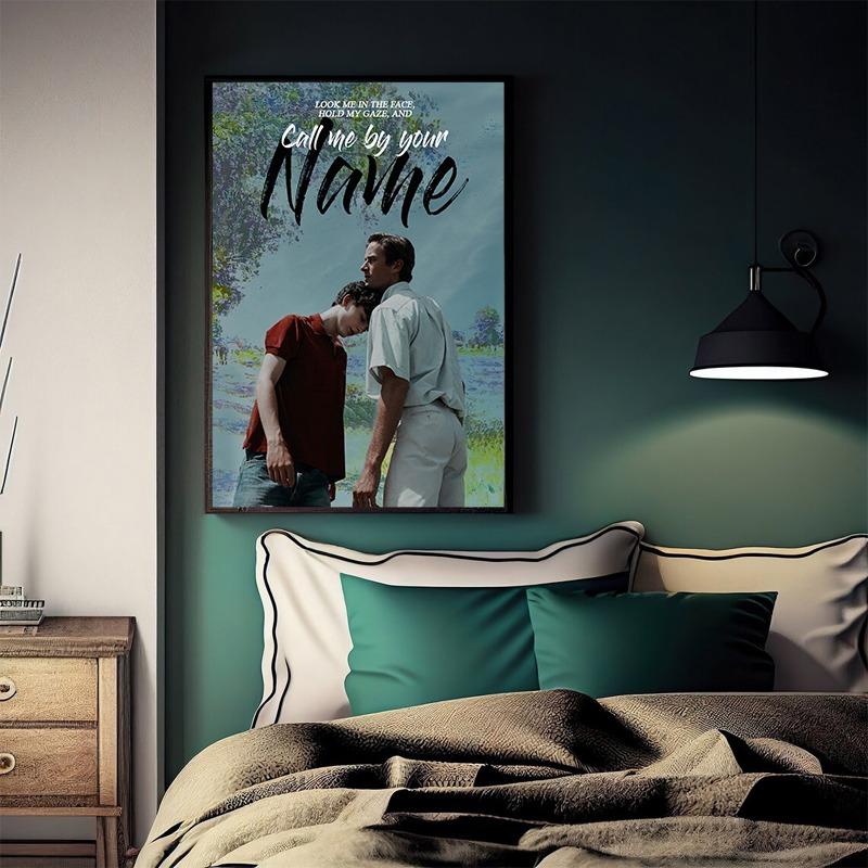 Nenn mich bei deinem Namen Filmplakat Leinwanddruck Retro-Stil Film-Wandkunst-Dekor Fans Kunstwerk Drucke für Heimzimmer-Dekor