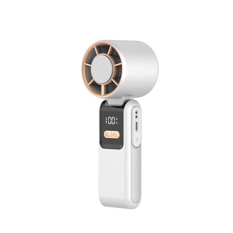 2026 Portable Rechargeable Leafless Handheld Fan with Silent Cooling and Strong Wind Power M371
