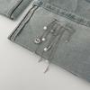 Rhinestones Pearls Brooch With Removable Alloy Chain For Pants Decoration And Fashion Accessories