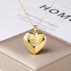 12 Zodiac Signs  Openable Photo Frame Heart Locket Necklace for Women Gold Plated Astrology Horoscope Photo Pendant Jewelry Gift