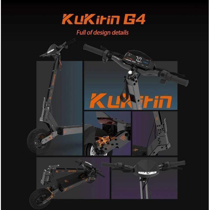Elektroroller KuKirin G4 -- 2000 W Motor - 20 Ah Batterie - Maximale Reichweite 75 km