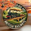 Vintage Metallschild der British Railways 20x20 cm Dampflokomotive Wandkunst Zug Dekoration
